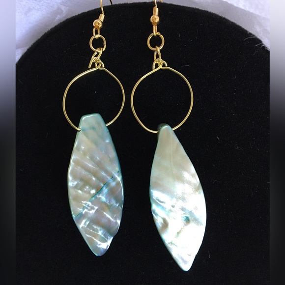 Boho Iridescent Glass Earrings - Picture 5 of 6